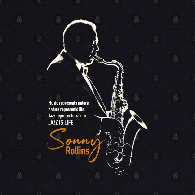 Sonny Rollins silhouette by BAJAJU